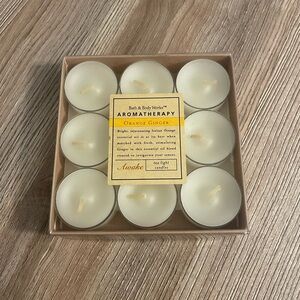 Bath & Body Works Aromatherapy Orange Ginger Tea Light Candles 9 Awake